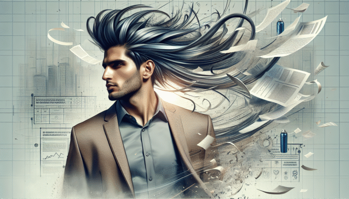 Individual showcasing a stylish, wind-resistant hairstyle in an urban landscape, demonstrating the power of strong hold hairspray.