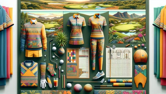 Best Golf Fashion Trends For 2025: South African golf fashion featuring Sun City's vibrant designs and Cape Town Golf Co.'s eco-friendly outfits.