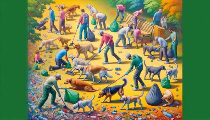 Dogs Join Community Cleanups: A Global Initiative