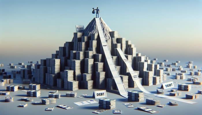 Utilizing the Avalanche Method with Consolidation Loans: UK Guide | DCL Utilizing the Avalanche Method with Consolidation Loans: A visual representation of a person tackling high-interest debt, symbolizing the journey to financial freedom.