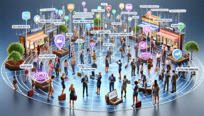 Small business owners from Plymouth utilizing various digital marketing strategies to engage a global audience.