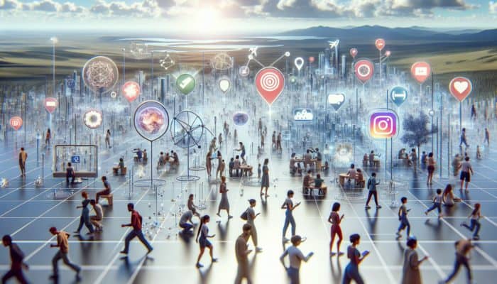 Optimize for Decision Moments: A diverse digital landscape with users on TikTok, Reddit, ChatGPT, and Amazon; Google minimized in background.