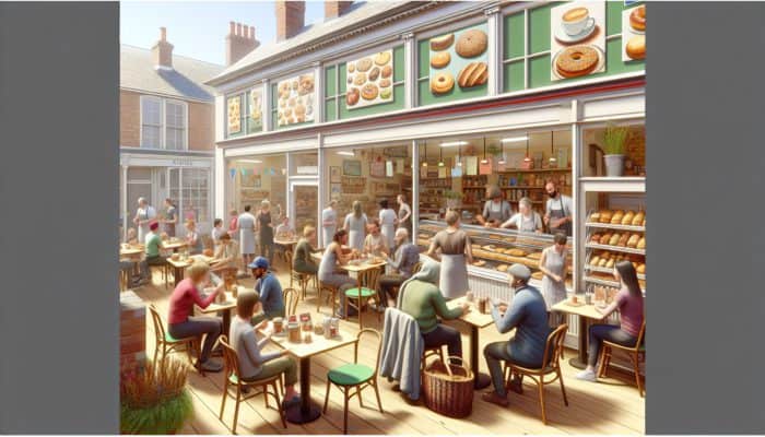 A thriving local bakery in Sturminster Newton showcasing vibrant Instagram posts of their daily specials, enhancing community connections and boosting foot traffic.