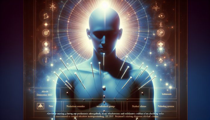 A calm individual receiving acupuncture, symbolizing relief from alcohol cravings and holistic recovery.